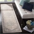 Safavieh Brentwood 2' x 12' Runner Rug in Cream and Gray