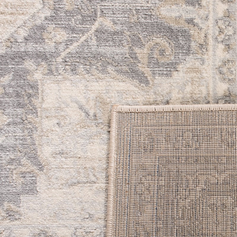 Safavieh Brentwood 2' x 6' Runner Rug in Cream and Gray