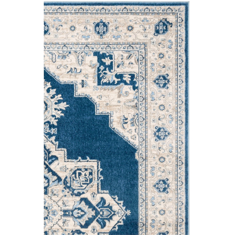 Safavieh Brentwood 10' x 13' Rug in Navy and Cream