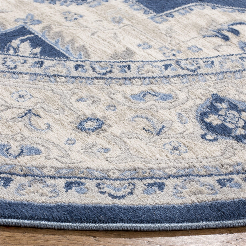 Safavieh Brentwood 10' x 13' Rug in Navy and Cream