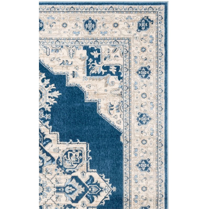 Safavieh Brentwood 11' x 15' Rug in Navy and Cream