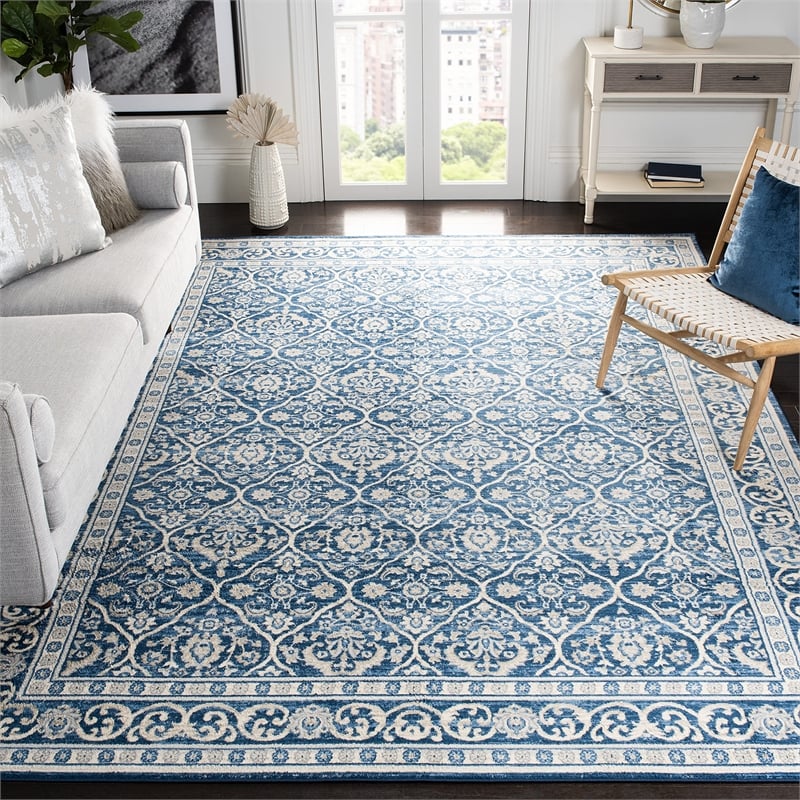 Safavieh Brentwood 10' x 13' Rug in Navy and Light Gray