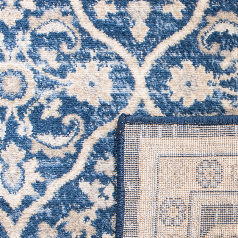 Safavieh Brentwood 2' x 6' Runner Rug in Navy and Light Gray