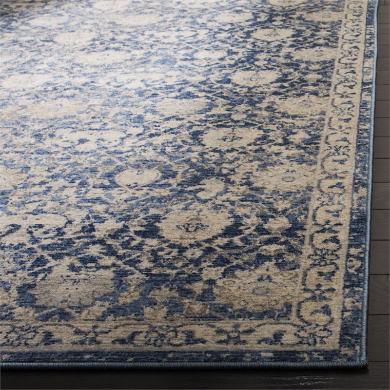Safavieh Brentwood 10' x 13' Rug in Navy and Cream