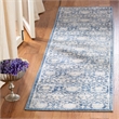 Safavieh Brentwood 2' x 12' Runner Rug in Navy and Cream