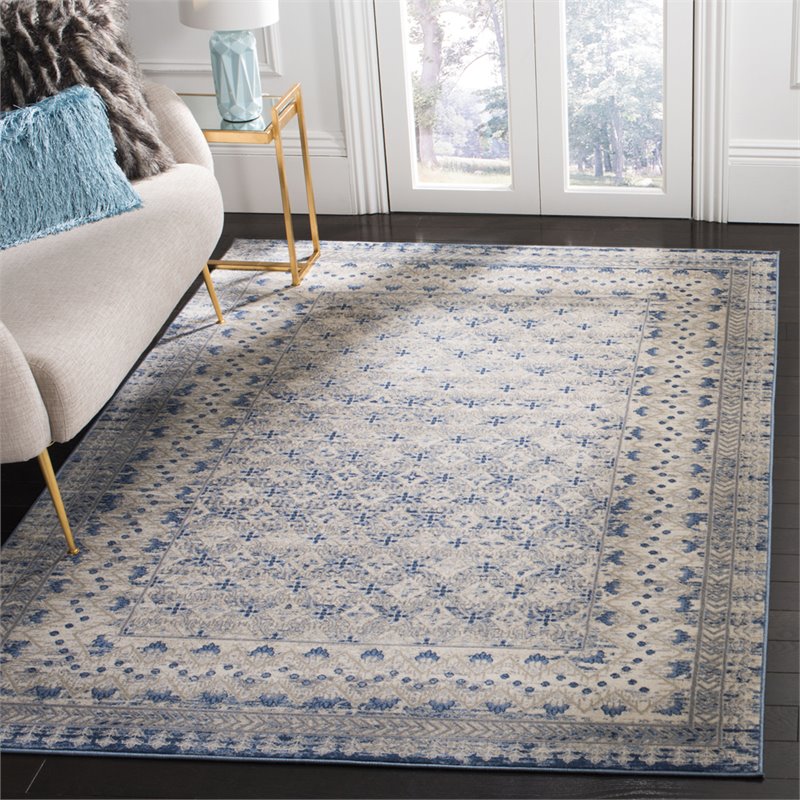 Safavieh Brentwood 10' x 13' Rug in Light Gray and Blue