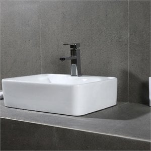 Safavieh Fen Bathroom Sink in White