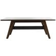 Safavieh Seth 2 Tier Coffee Table in Dark Walnut and Black