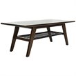 Safavieh Seth 2 Tier Coffee Table in Dark Walnut and Black