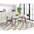 Safavieh Kenya 8' x 10' Hand Woven Shag Wool Rug in Black and Ivory