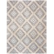 Safavieh Kenya 6' x 9' Hand Woven Shag Wool Rug in Gray and Ivory
