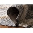 Safavieh Kenya 6' x 9' Hand Woven Shag Wool Rug in Gray and Ivory