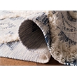 Safavieh Kenya 6' x 9' Hand Woven Shag Wool Rug in Silver and Ivory
