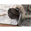 Safavieh Kenya 9' x 12' Hand Woven Shag Wool Rug in Charcoal and Ivory