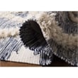 Safavieh Kenya 8' x 10' Hand Woven Shag Wool Rug in Blue and Ivory