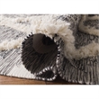 Safavieh Kenya 9' x 12' Hand Woven Shag Wool Rug in Black and Ivory