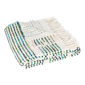 Safavieh Landra 72&quot Throw in Blue and White