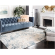 Safavieh Vogue 4' X 6' Polyester Power Loomed Rug In Ivory And Teal