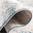 Safavieh Vogue 9' X 12' Polyester Power Loomed Rug In Ivory And Teal