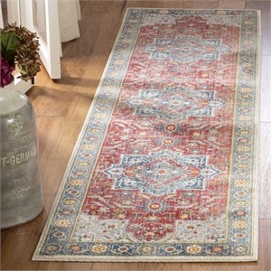 Safavieh Vintage 2'2&quot x 8' Runner Rug in Red and Blue