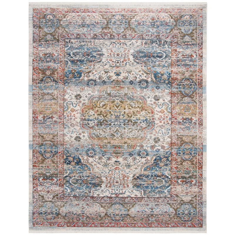 Safavieh Vintage 8' x 10' Rug in Beige and Blue