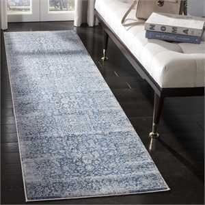 Safavieh Vintage 2'2&quot x 8' Runner Rug in Blue and Ivory