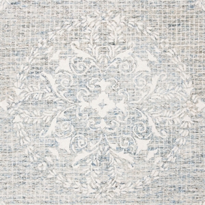 Safavieh Abstract 6' Square Hand Tufted Wool Rug in Light Blue