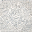 Safavieh Abstract 6' Square Hand Tufted Wool Rug in Light Blue