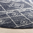 Safavieh Adirondack 6' Round Rug in Navy and White
