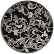 Safavieh Amherst 9' Round Rug in Anthracite and Light Gray