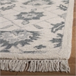Safavieh Aspen 7' Round Hand Tufted Wool Rug in Ivory and Gray