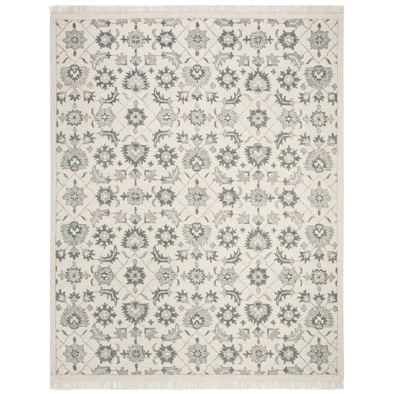 Safavieh Aspen 8' x 10' Hand Tufted Wool Rug in Ivory and Gray