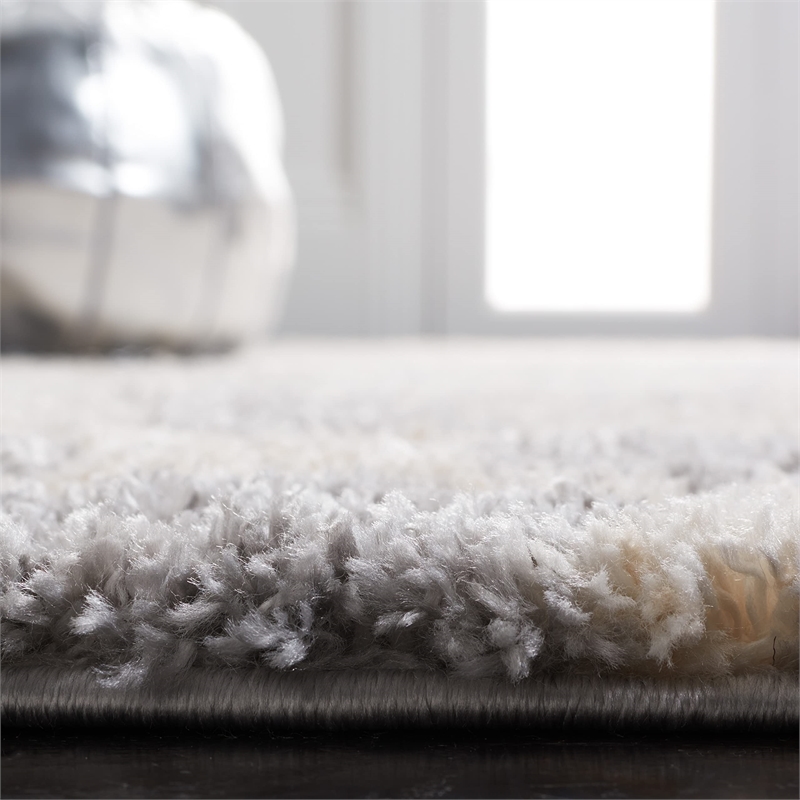 Safavieh Berber 8' x 10' Shag Rug in Gray and Ivory