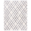 Safavieh Berber 9' x 12' Shag Rug in Ivory and Gray
