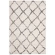 Safavieh Berber 4' x 6' Shag Rug in Ivory and Gray