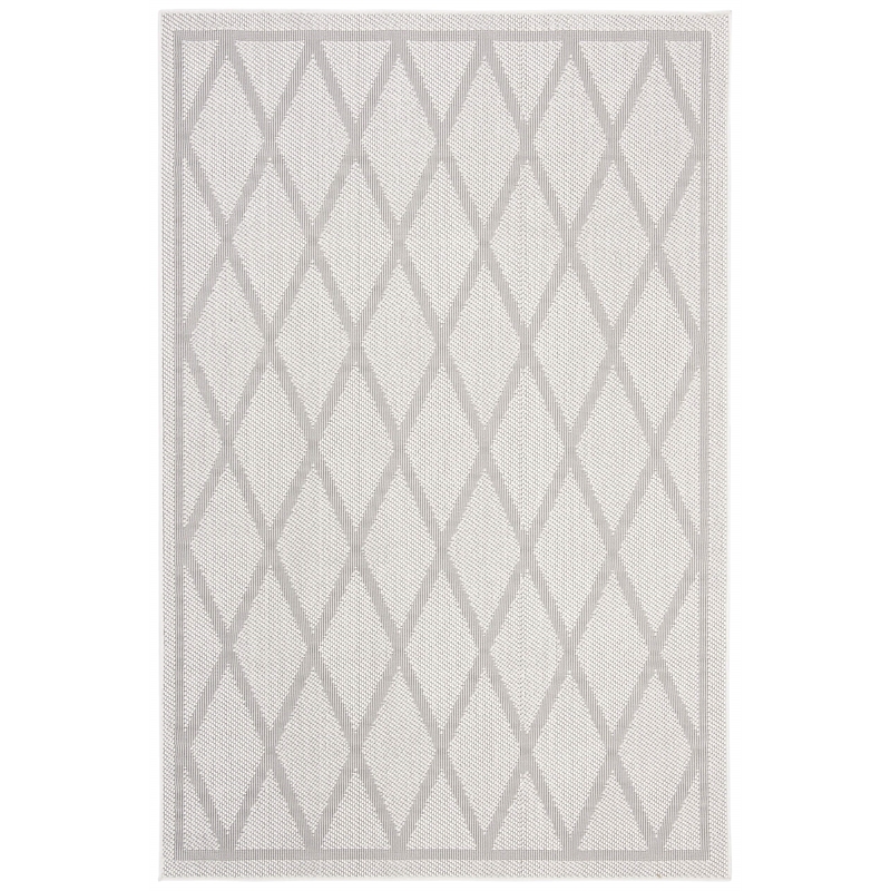 Safavieh Bermuda 2' x 8' Runner Rug in Ivory and Light Gray