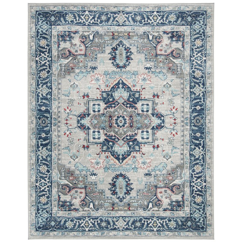 Safavieh Brentwood 9' x 12' Rug in Light Gray and Blue