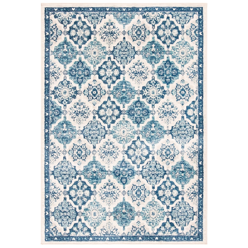 Safavieh Brentwood 4' x 6' Rug in Navy and Ivory