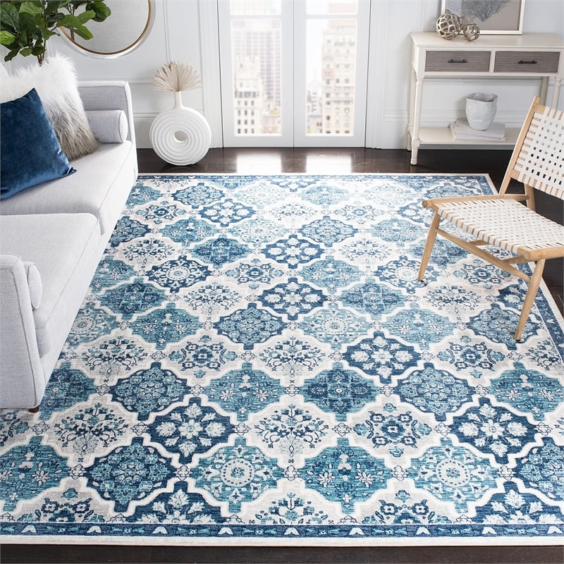 Safavieh Brentwood 8' x 10' Rug in Navy and Ivory