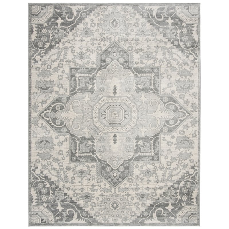 Safavieh Brentwood 9' x 12' Rug in Gray and Ivory