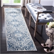 Safavieh Brentwood 2' x 8' Runner Rug in Ivory and Blue
