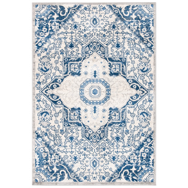 Safavieh Brentwood 4' x 6' Rug in Ivory and Blue