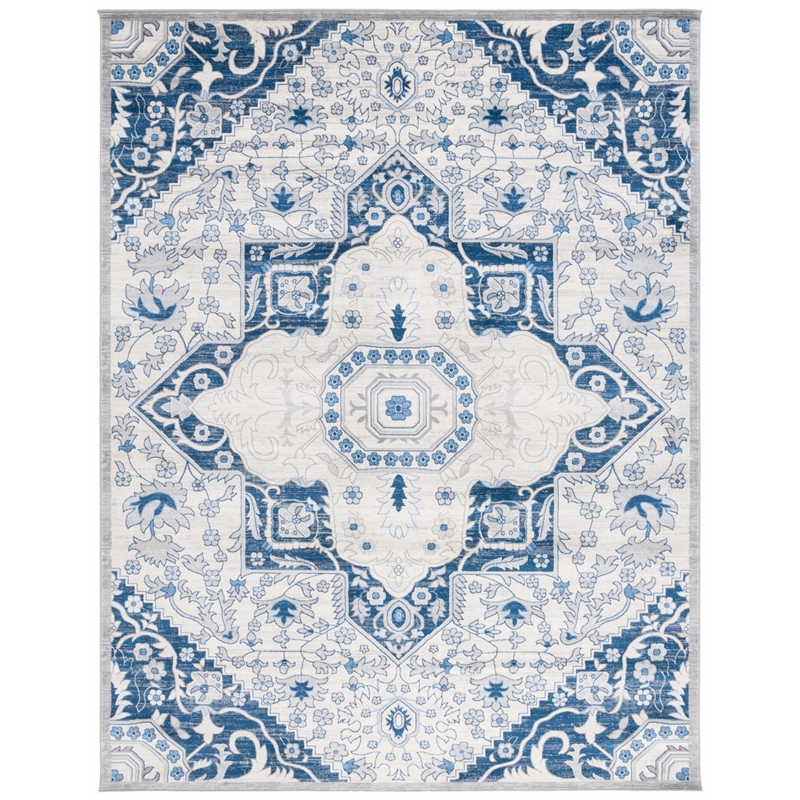 Safavieh Brentwood 8' x 10' Rug in Ivory and Blue