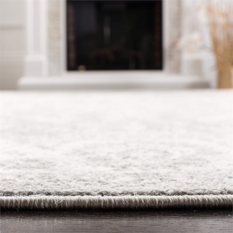 Safavieh Brentwood 2' x 8' Runner Rug in Ivory and Gray
