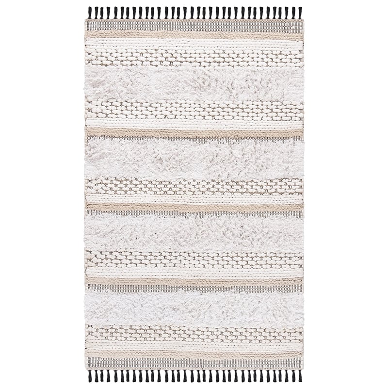 Safavieh Boston 8' x 10' Hand Tufted Rug in Ivory and Beige