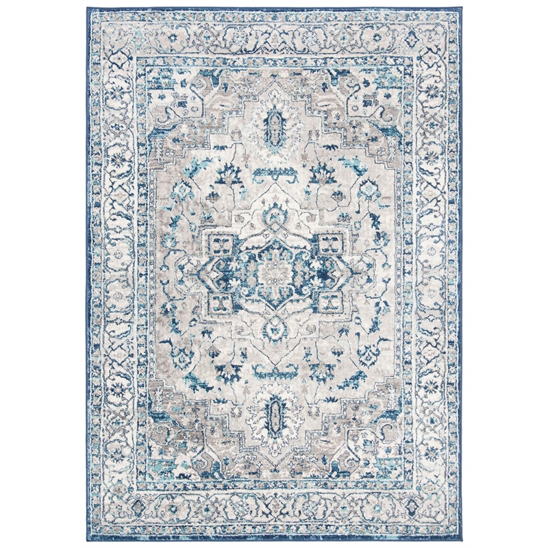Safavieh Brentwood 4' x 6' Rug in Light Gray and Blue
