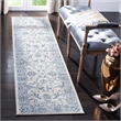Safavieh Brentwood 2' x 8' Runner Rug in Light Gray and Blue