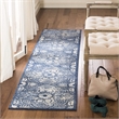 Safavieh Brentwood 2' x 8' Runner Rug in Navy and Ivory