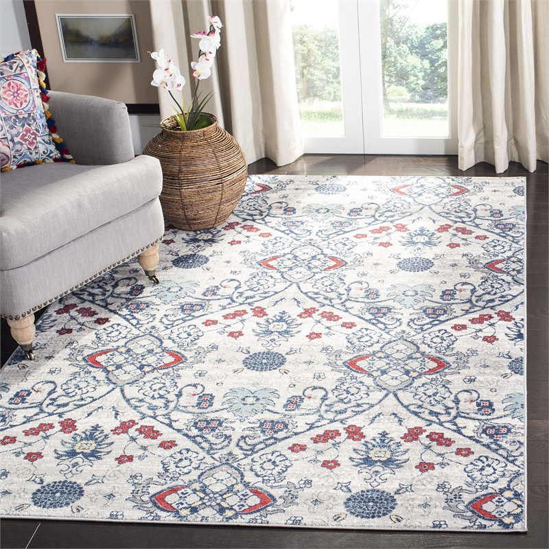 Safavieh Brentwood 4' x 6' Rug in Navy and Gray