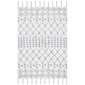 Safavieh Casablanca 4' x 6' Hand Tufted Wool Rug in Ivory and Gray